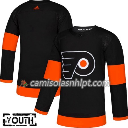 Camisola Philadelphia Flyers Blank Adidas 2018-2019 Alternate Authentic - Criança